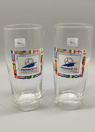 'lot de 2 verres de la coupe du monde 1998 comme neuf, condition: Very good, €5.00, €5.95 includes Buyer Protection