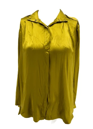 Blouse en soie moutarde, marca: Valentine Gauthier, estado: Muito bom, tamanho: S / 36 / 8, €77.00, €81.55 inclui Proteção do Comprador Pro