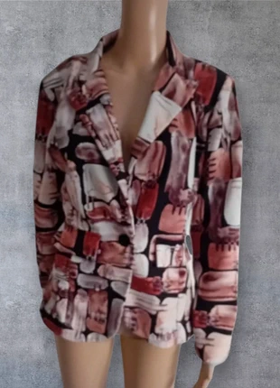 🧥 Veste imprimée abstraite Jolifly JustineY, marca: Jolifly & Justine Y, estado: Muy bueno, tamaño: XL / 42 / 14, 12,00 €, 13,30 € Protección al comprador incluida