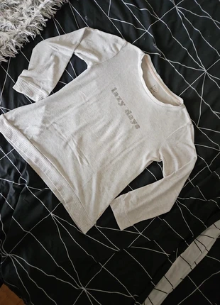 Haut de pyjama à longues manches gris clair Primark taille 38 / M, marke: Primark, zustand: Gut, größe: M / 38 / 10, 3,00 €, 3,85 € inklusive Vinted-Käuferschutz