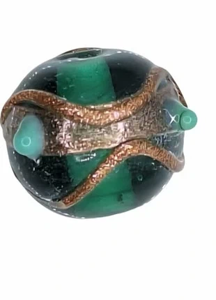 20 perles indiennes vertes et doré, brand: Fabrication Artisanale, condition: New without tags, €6.00, €7.00 includes Buyer Protection Pro