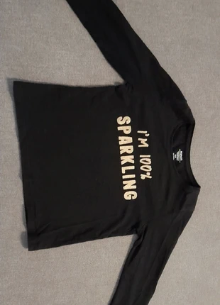 T-shirt noir avec strass, brand: Kiabi, condition: Good, size: 5 years / 110 cm, €2.00, €2.80 includes Buyer Protection