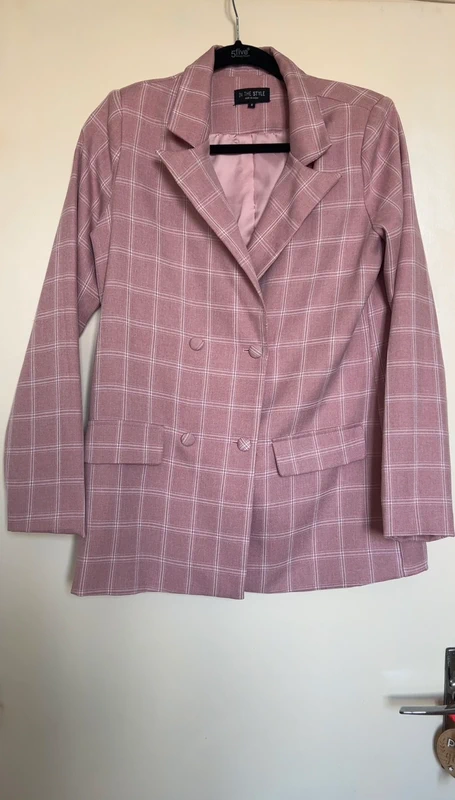 Blazer à carreaux T36 🩷 - photo numéro 2