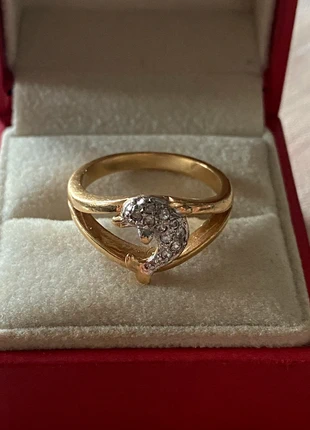 Bague en plaqué or vintage, marque: plaque or, état: Très bon état, taille: 18,1 mm, 10,00 €, 11,20 € Protection acheteurs incluse