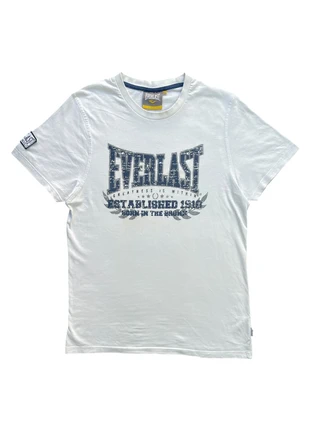 T-shirt blanc everlast homme – logo vintage “established 1910 born in the bronx” style sportswear, marque: Everlast, état: Très bon état, taille: S, 7,00 €, 8,05 € Protection acheteurs incluse