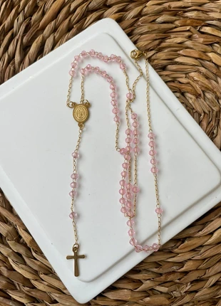 Chapelet chrétien rose avec perles, brand: Religion, condition: Very good, €15.00, €16.45 includes Buyer Protection Pro