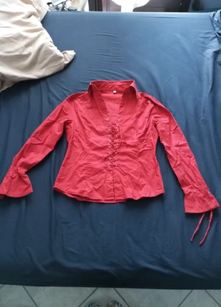 Camicia rossa, marque: Donna, état: Très bon état, taille: S / 36 / 8, 2,50 €, 3,33 € Protection acheteurs incluse