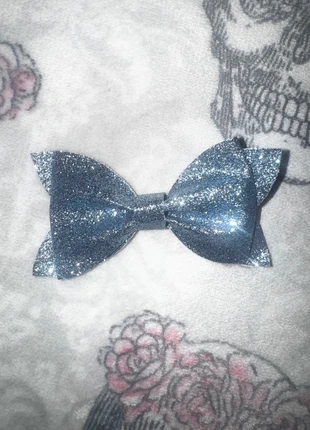Children's Handmade Blue Glitter Hair Clip Bow, brand: Handmade, condition: New without tags, £5.50, £6.24 includes Buyer Protection