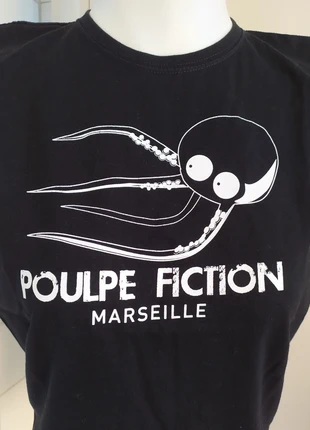 Camiseta negra hombre T. S sin mangas Poulpe Fiction Marseille, marca: poulpe fiction, estado: Novo sem etiquetas, tamanho: S, €6.00, €7.00 inclui Proteção do Comprador