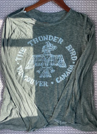 Slogan long sleeve tshirt, condition: Good, size: M / 38 / 10, €2.00, €2.80 includes Buyer Protection