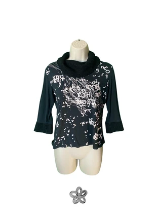 Pull noir col roulé y2k lettrage blanc, brand: Xanaka, condition: Very good, size: L / 40 / 12, €6.00, €7.00 includes Buyer Protection Pro