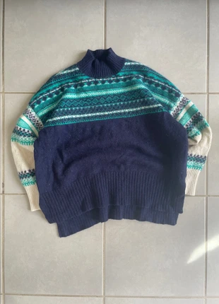 Pull d’hiver homme vintage y2k taille M couleur bleu blanc 100% laine, brand: Vintage Dressing, condition: Very good, size: M, €24.99, €26.94 includes Buyer Protection Pro