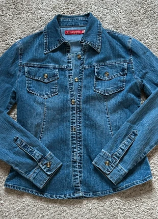 Vintage Y2K List Woman Fitted Denim Jacket - size M, brand: List Woman, condition: Very good, size: M / 10, £24.00, £25.90 includes Buyer Protection