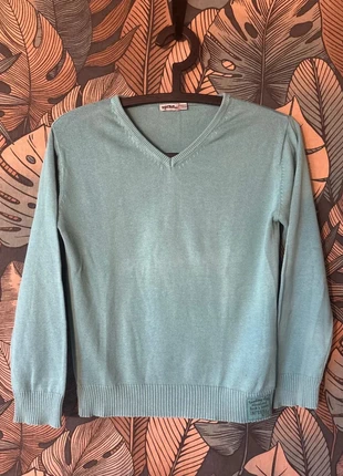 Pull col V Tape à l'oeil taille 10ans Turquoise / menthe, brand: Tape à l'œil, condition: Good, size: 10 years / 140 cm, €5.00, €5.95 includes Buyer Protection
