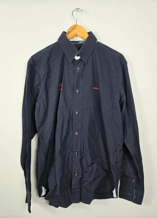 Chemise bleu marine Shilton x ASBH L, marque: Shilton, état: Très bon état, taille: L, 10,00 €, 11,20 € Protection acheteurs incluse