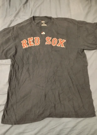 T-shirt Dustin Pedroia des Red Sox, marke: Majestic, zustand: Sehr gut, größe: L / 40 / 12, 10,00 €, 11,20 € inklusive Vinted-Käuferschutz