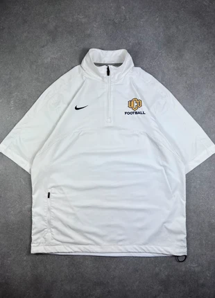 Veste Maillot Manche Courte 1/4 Zip Nike Football Dri-Fit Sport | Taille L | Blanc Logo Brodé, marke: Nike, zustand: Sehr gut, größe: L, 15,00 €, 16,45 € inklusive Vinted-Käuferschutz