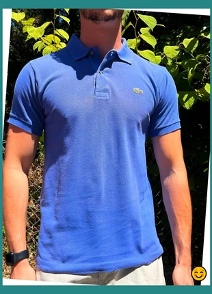 Polo vintage Lacoste “Chemise Lacoste” Made in France bleu violet | Taille 3 (équivalent M homme), marke: Lacoste, zustand: Sehr gut, größe: M, 15,00 €, 16,45 € beinhaltet Vinted-Käuferschutz Pro