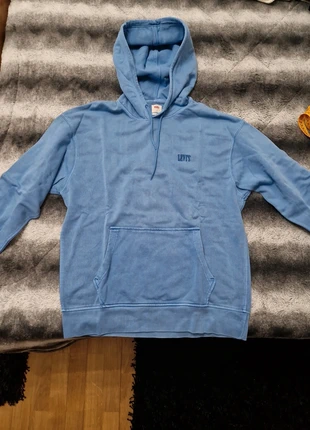 Blue Levi's Hoodie M / Hoodie Azul Levi's M, marca: Levi's, estado: Muito bom, tamanho: M / 38 / 10, €40.00, €42.70 inclui Proteção do Comprador