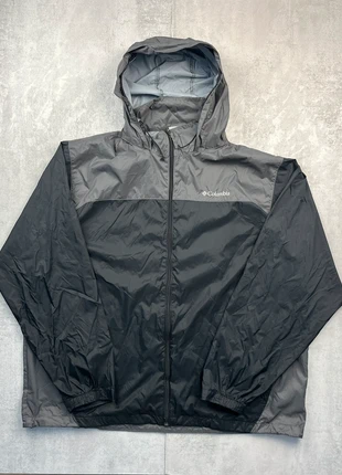CJ31 - Veste de plui/imperméable à capuche noir/gris Columbia Omni-Tech - Taille XXL, merk: Columbia, staat: Heel goed, maat: XXL, € 24,99, € 26,94 inclusief Kopersbescherming Pro