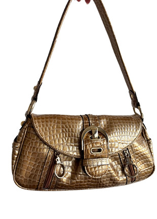 Sac à main épaule Kathy Van Zeeland doré croco vintage y2k 2000s glam bratz coquette 90s 70s grunge, marque: Vintage Dressing, état: Très bon état, 49,99 €, 53,19 € Protection acheteurs (Pro) incluse