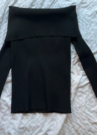 Camiseta negra manga larga escote Bardot, marque: MNG, état: Très bon état, taille: S / 36 / 8, 5,00 €, 5,95 € Protection acheteurs incluse