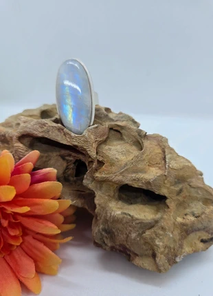 Bague pierre de lune, marque: Les fées papillons, état: Très bon état, taille: 21 mm, 50,00 €, 53,20 € Protection acheteurs incluse