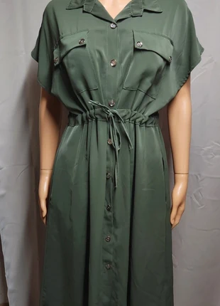 🌸 jolie robe chemise longue kaki en taille unique 🌸, marca: Made In Italy, estado: Muito bom, tamanho: Tamanho único, €8.00, €9.10 inclui Proteção do Comprador