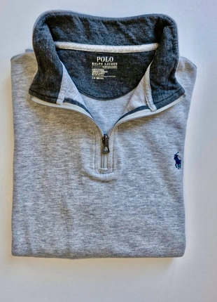 😎 Pull 1/4 Zip Polo Ralph Lauren Gris L Homme 😎, brand: Polo Ralph Lauren, condition: Very good, size: L, €50.00, €53.20 includes Buyer Protection