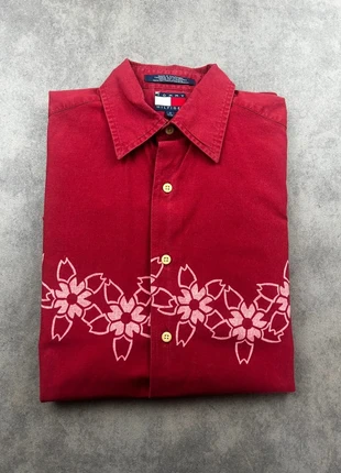 Chemise à fleurs | Tommy Hilfiger | très bon état | rouge | taille S, marque: Tommy Hilfiger, état: Très bon état, taille: S, 15,00 €, 16,45 € Protection acheteurs (Pro) incluse
