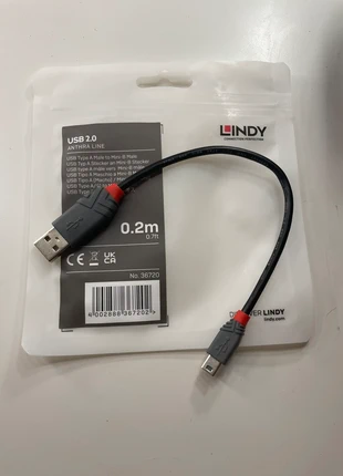 Câble USB 2.0 Type A mâle vers mini B mâle – neuf, brand: Lindy, condition: New with tags, €2.30, €3.12 includes Buyer Protection