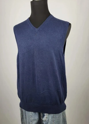 Pull sans manches vintage Izod bleu marine col V homme taille M, brand: IZOD, condition: Good, size: M, €3.00, €3.85 includes Buyer Protection Pro
