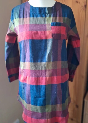 Yoko Girl approx size 8 l- 10 blue red green tartan check tunic top with pockets, brand: Yoko Girl, condition: Very good, size: M / 10, £2.00, £2.80 includes Buyer Protection