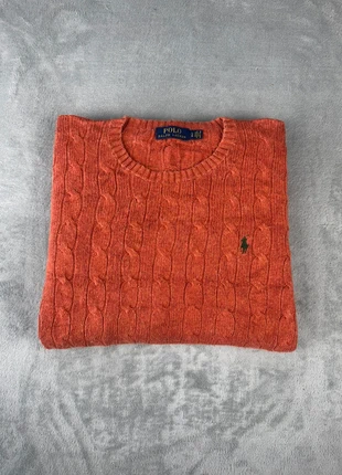 Torsadé Polo Ralph Lauren col rond 100% Soie | Taille L | Orange logo vert, marca: Ralph Lauren, estado: Muy bueno, tamaño: L, 59,90 €, 63,60 € Protección al comprador incluida