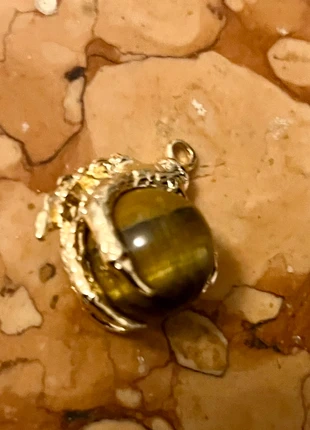 Pendentif œil de tigre, marque: Pierre, état: Neuf sans étiquette, 3,50 €, 4,38 € Protection acheteurs incluse