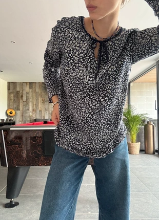 Blouse bohème bleu, marque: Street One, état: Très bon état, taille: S / 36 / 8, 9,00 €, 10,15 € Protection acheteurs incluse