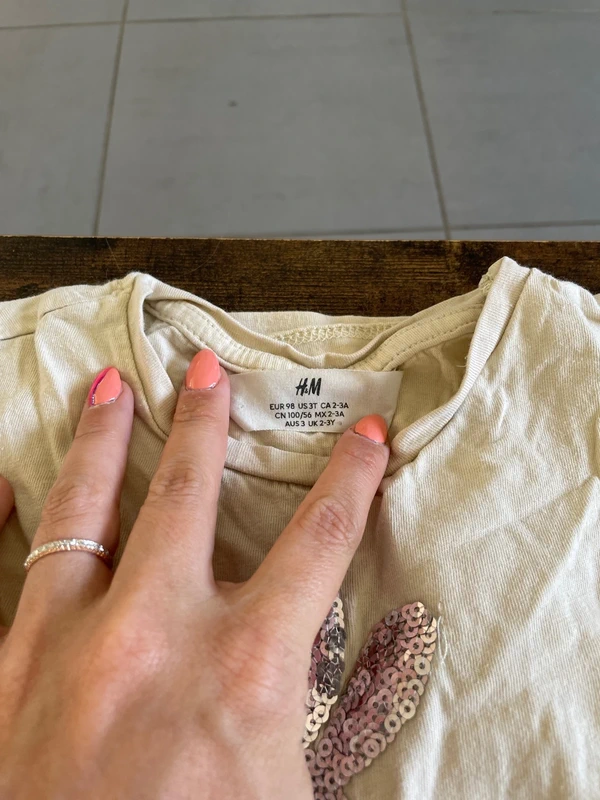Lot de 6 tee-shirts à manches courtes fille 3 ans - photo numéro 4