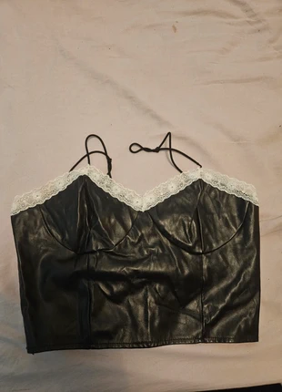 Top faux cuir, brand: Shein, condition: New without tags, size: S / 36 / 8, €5.00, €5.95 includes Buyer Protection