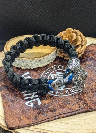 Bracelet viking mjolnir marteau de Thor paracorde bijoux nordique, condizioni: Ottime, €22.00, €23.80 include la Protezione acquisti Pro