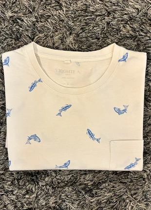 T-shirt Vicomte Arthur | Taille M | Blanc motif bleu, état: Neuf sans étiquette, taille: S, 10,00 €, 11,20 € Protection acheteurs incluse