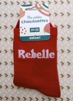 Mes petites chaussettes "Rebelle" taille 30-35 pour mini aventuriers pleins de caractère, marca: STC, estado: Nuevo con etiquetas, tamaño: 31-33, 4,70 €, 5,64 € Protección al comprador Pro incluida