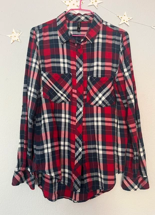 Camisa de cuadros oversize, merk: Stradivarius, staat: Heel goed, maat: S / 36 / 8, € 3,50, € 4,38 inclusief Kopersbescherming