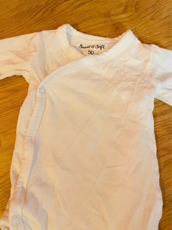 Ensemble de 2 bodies naissance beige et blanc - photo numéro 3
