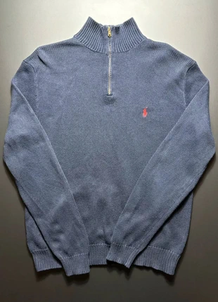 Pull Half Zip Ralph Lauren Taille M col camionneur 100% coton bleu marine (169), marke: Ralph Lauren, zustand: Sehr gut, größe: M, 49,00 €, 52,15 € beinhaltet Vinted-Käuferschutz Pro