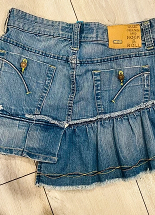 Vintage 90’s Dollhouse Light denim Assymetric mini skirt, brand: Dollhouse, condition: New without tags, size: XS / US 2, $16.00, $17.50 includes Buyer Protection