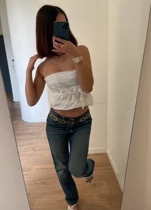 jeans évasés flared taille basse low rise y2k 2000's bimbo lolita, marke: y2k, zustand: Sehr gut, größe: S / 36 / 8, 19,99 €, 21,69 € inklusive Vinted-Käuferschutz