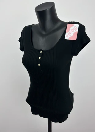 Tee Shirt Long Côtelé Lauren Ralph Lauren Noir  – M Femme – LaurenF112, marke: Lauren Ralph Lauren, zustand: Sehr gut, größe: M / 38 / 10, 14,90 €, 16,35 € beinhaltet Vinted-Käuferschutz Pro