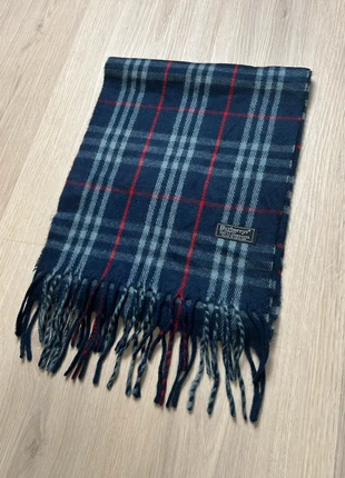 Vintage Burberrys Wool Scarf Navy Tartan – Made in England (1980s), marca: Burberry, estado: Muy bueno, 44,95 €, 47,90 € Protección al comprador Pro incluida