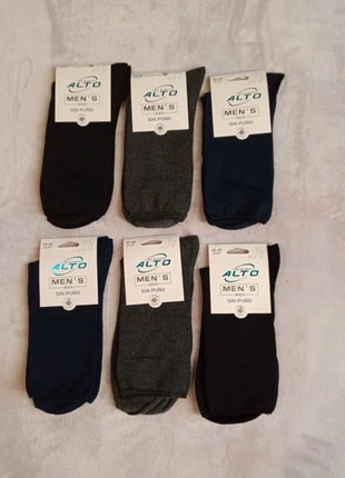 (réf : A2) Lot de 6 paires de chaussettes sans élastiques, état: Neuf avec étiquette, taille: M | 43–46, 5,00 €, 5,95 € Protection acheteurs incluse