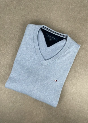 Pull col V Tommy Hilfiger homme bleu clair logo brodé taille XL, marque: Tommy Hilfiger, état: Très bon état, taille: XL, 19,00 €, 20,65 € Protection acheteurs (Pro) incluse